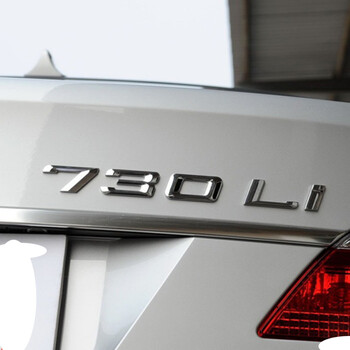 适用于宝马730li车标740li字标750li字牌760li尾标新7系后标车贴后