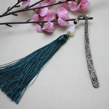 万泉古风流苏书签中国风特色礼品复古创意金属书签送朋友老师礼物暗香