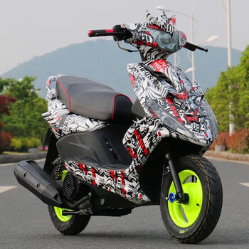 古熠二手摩托车踏板车鬼火125白幽灵原装燃油代步车助力车 花色 快