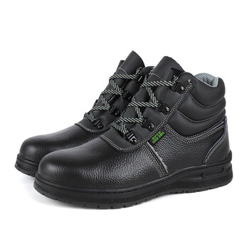 盾王r9346-21劳保鞋 高帮加绒男女防滑防砸防刺防静电 牛皮工作工地冬