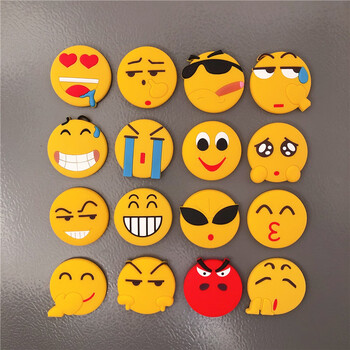 创意卡通软胶冰箱贴磁贴可爱一套小车水果蔬菜冰箱防撞儿童早教贴表情