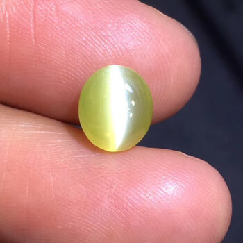 俊辰珠宝天然斯里兰卡金绿猫眼石戒面318ct金绿猫眼裸石戒面眼线明亮