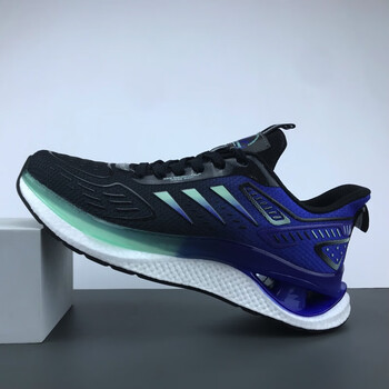 飙山狼大码男鞋45 46 47国货超轻网面运动鞋竞速透气运动鞋跑步鞋 黑