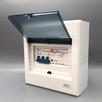 三相四线漏电开关带防水盒380v63a保护器40a空调开关盒 3p n 6a