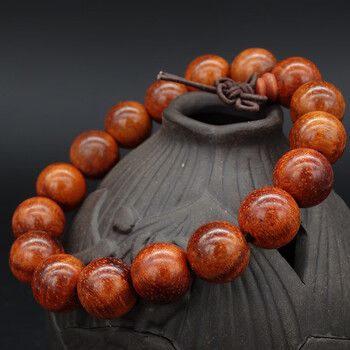 茉诗曼a红檀木红花梨手串铁木豆佛珠饰品手链男女士款108颗文玩念珠