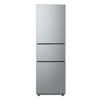 美的(midea)三门冰箱小型家用215升多门省电节能电冰箱bcd-215tm银色