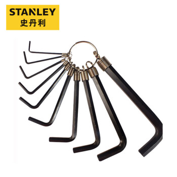 史丹利（Stanley）链式内六角扳手（英制）10件套 1/16”-3/8” 69-230