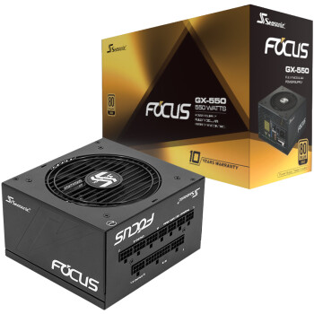  (SEASONIC)FOCUS GX550 550WԴ 80PLUSȫģ/ʮʱ/ȫϵ/14cmС/3ͣ