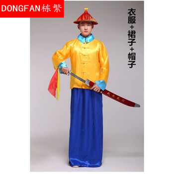 栋繁囚犯衣古装中衣中裤囚服全白孝服演出服古代清朝官兵监狱犯人服睡 荧光黄 黄色衣服蓝色裙子 150【图片 价格 品牌 报价】-京东