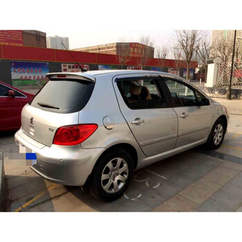 适用于东风标致307尾翼 标志307两厢汽车改装尾翼标致307带烤漆定风翼