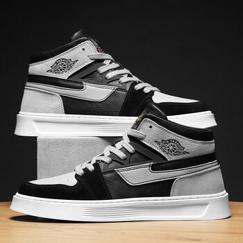 ajdfh空军一号夏季平板鞋男士厚底增高男鞋韩版运动休闲潮鞋影子灰