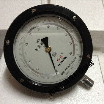 红旗耐震精密压力表 0.4级60mpa 40mpa全规格定制 0-1mpa