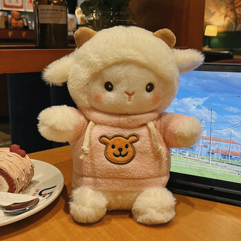 可爱卡通少女心贝儿羊小羊公仔毛绒 穿衣变身小绵羊女生礼物毕业礼物