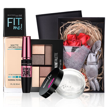 得玫瑰礼盒 美宝莲彩妆女士化妆品礼盒套装 容祖儿同款粉胖子睫毛粉底液定妆散粉眼影 打造象牙白嫩肌 109粉底 眼影 睫毛膏 定妆粉 图片价格品牌报价 京东