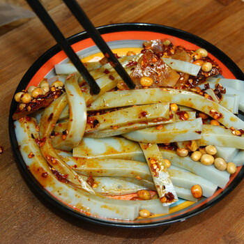 贵州遵义豌豆凉粉豌豆粉凉粉胡豆凉粉贵州鸭溪凉粉凉菜2500克5斤配