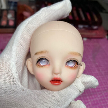 迪士尼 disney 6分bjd改妆娃头手绘娃头成品娃头3d改妆娃头 粉白