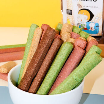 0代餐饼干纯全麦棒巨硬磨牙棒 多口味 独立包装 轻零食 紫薯 黑麦-30