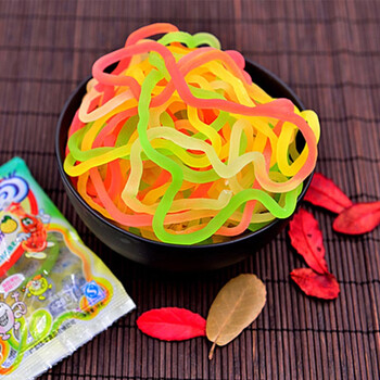 五彩绳糖软糖80后90后回忆16g*10/20包怀旧零食童年橡皮qq糖 60包五彩