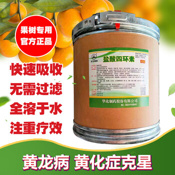 盐酸四环素农用黄龙病黄化症柑橘柚子烂根叶子黄斑病果树粉专用药 5