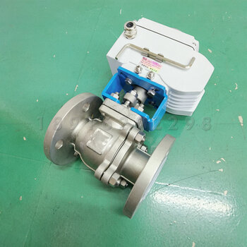 电动衬氟球阀dn50不锈钢耐酸碱防腐蚀氨氯气调节阀门q941f46 dn2025