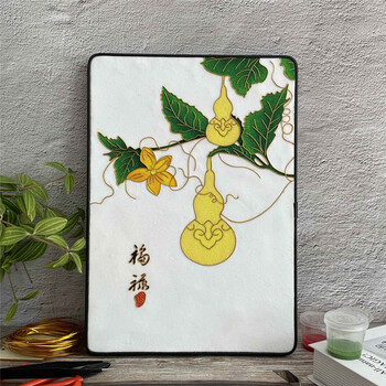 掐丝珐琅画diy 初学者掐丝珐琅画diy团建活动景泰蓝非遗手工课学生