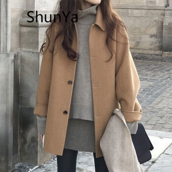 shunya ۳˫޴Ůг߶ֹëװ2022¿ﶬСӿë ɫֹϸë S90-125