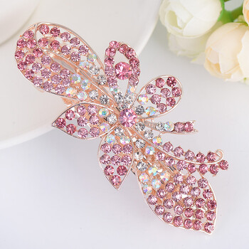 【京东优选】吉娜斯发饰韩国水钻发夹顶夹成人夹子头饰弹簧夹马尾夹女