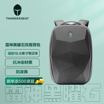 雷神（ThundeRobot）16.6英寸电竞机能游戏本背包 雷神·至潮 黑曜石双肩背包2代 哑光版