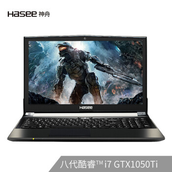 (HASEE)T67E Ӣضi7-8750H GTX1050Ti 4G15.6ӢϷʼǱ(8G 256G SSD)IPS