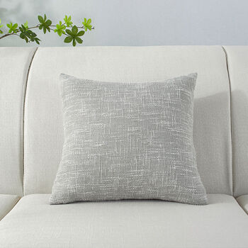 棉麻加厚正方形靠枕纯色家用沙发靠垫办公室抱枕客厅靠背枕垫抱枕棉麻