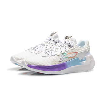李宁(li-ning)跑步鞋新款减震跑步鞋逍遥跑鞋逆风训练休闲运动情侣