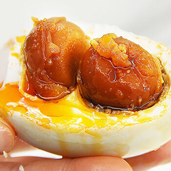 白洋淀咸鸭蛋 白洋淀破壳双黄蛋咸鸭蛋100-120g12枚装多油返沙正宗咸