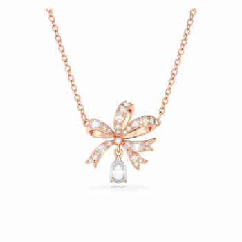 施华洛世奇（SWAROVSKI）【品牌直供】蝴蝶结造型项链 女士项链生日礼物 5656741