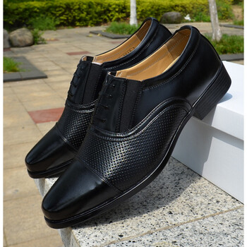三接头面试三节头皮鞋迷鞋商务办公演出鞋正定 3515-网孔凉皮鞋购买