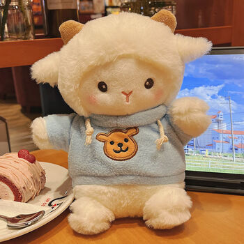 迪士尼(disney)可爱卡通少女心贝儿羊小羊公仔毛绒玩具 穿衣变身小