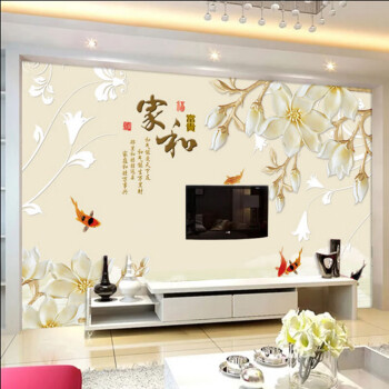 18d电视背景墙壁纸5d凹凸立体客厅3d简约现代家和影视墙布 j款