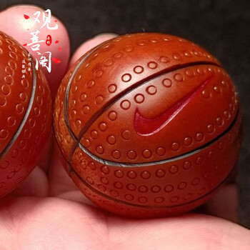 大橄榄核近正圆手把件 进口印尼巴西健身手球 篮球单个正圆手工[3