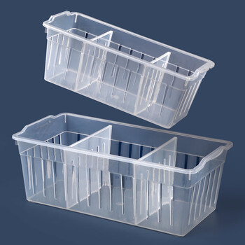 盒冰箱冰柜收纳盒抽屉式分隔分格分装盒收纳篮筐箱整理盒神器冷冻盒