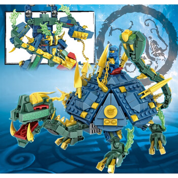 乐高教育幻影忍者上古四大神兽机甲青龙朱雀白虎玄武男孩拼装积木 二
