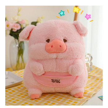 粉红色 露露猪 高55厘米【长毛绒-填充饱满】