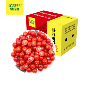 绿行者（GREER）红樱桃番茄 1.5kg 脆甜小西红柿 非圣女果 生鲜水果蔬菜 健康轻食
