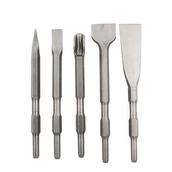 六角凿子 圆柄尖扁凿 u型凿 混凝土电锤钻头 电镐冲击加宽扁凿 六角17