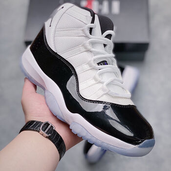耐ke【级】aj飞人 retro concord 康扣黑白45刺绣 乔11高帮篮球鞋