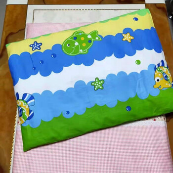 秋冬可洗新生婴儿隔尿垫透气床垫小褥子小被子多宝莉蓝色海洋9595被套