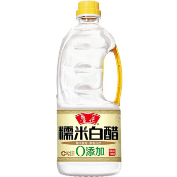 鲁花糯米白醋1L/瓶 糯米酿造炒菜凉拌蘸料醋家用调料调味品瓶装