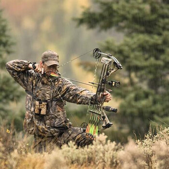 四世生花 弓复合威力大复合滑轮弓野外比赛弓箭70磅重弓合金野外练习