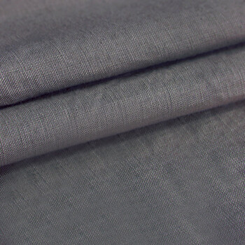 窗帘遮光定制水洗亚麻浴帘布帘禅意窗帘布现代简约棉麻 烟灰色 绑带穿