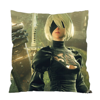 刻沫 尼尔机械纪元周边抱枕 2b小姐姐同款二次元游戏动漫枕头靠枕靠垫