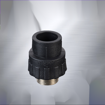 pe外丝直接2025324050黑色热熔外牙直通水管接头配件4分1寸6分 pe带丝