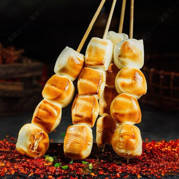 烧烤串串新鲜5-6人肉串食材家用烤肉套餐4/8斤 奶香馒头串30串小馒头